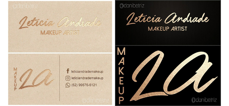 Logomarca e Cartão de Visita Letícia Andrade