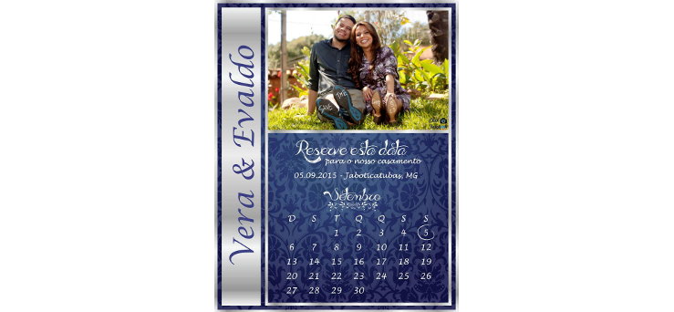 Save the Date Vera e Evaldo Digital